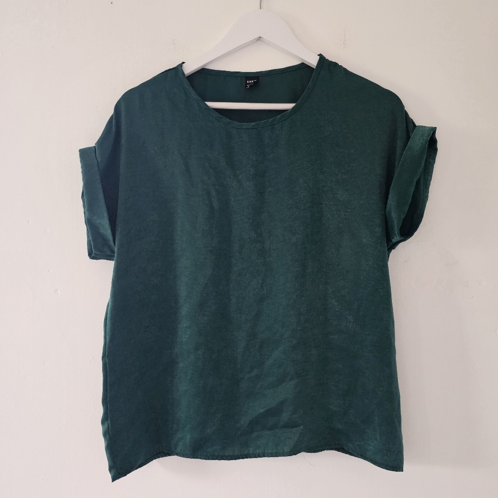 Emerald Green Batwing Shirt
